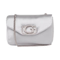 GUESS Fabric Shoulder Bag Medium Women's Silver EY967078
