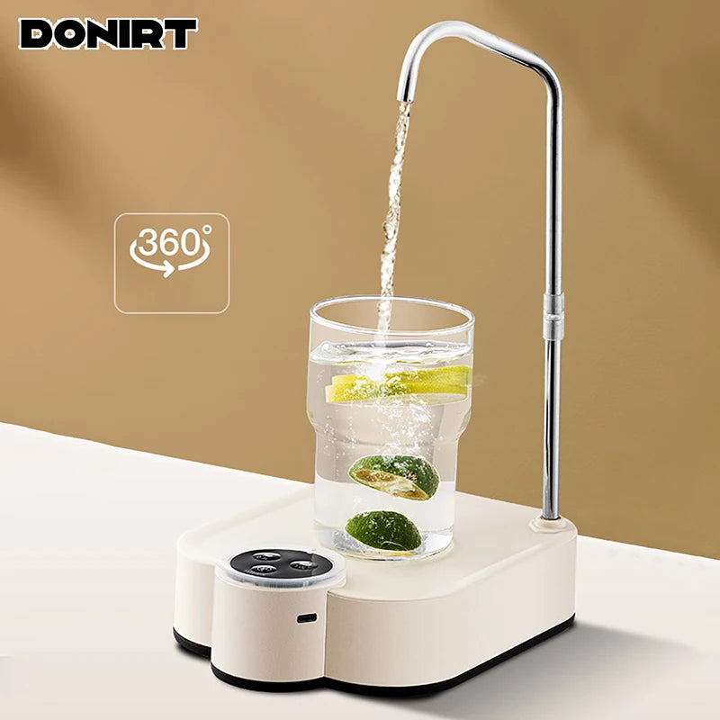 Pompe à eau électrique intelligente Distributeur d'eau automatique rechargeable pour bouteille d'eau portable d'un gallon pour la maison et le bureau