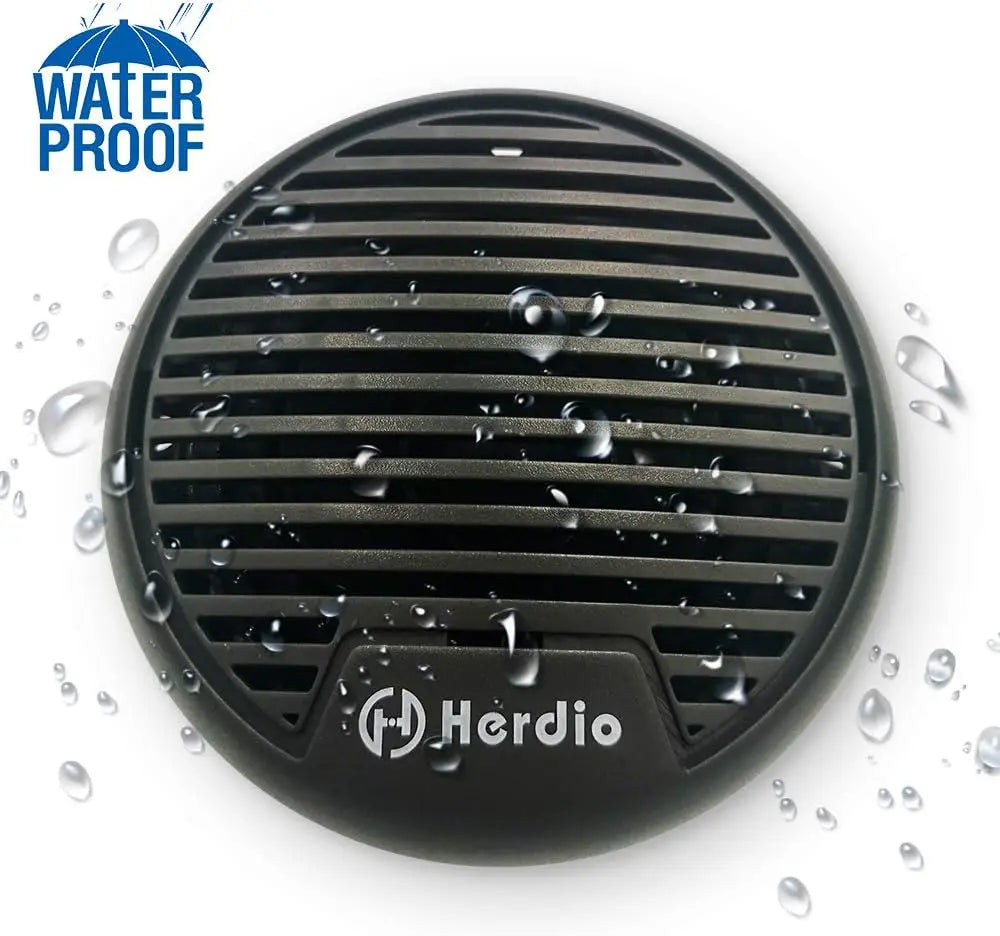 Herdio 160W Bathroom Speaker Bluetooth Audio Amplifier IPX6 Waterproof In-Wall Audio for System Kitchen Sauna Shower Spa Home