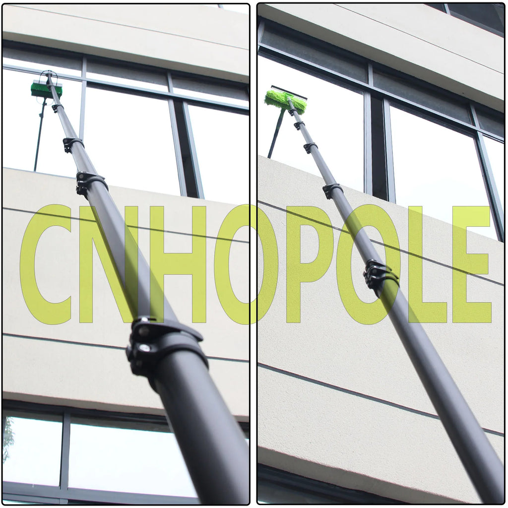 30/36/42ft carbon fiber telescopic pole for window cleaning high reach Long extendable support handle 10/12m