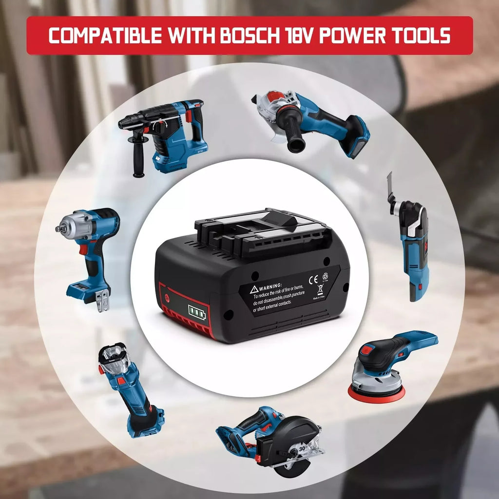 For BOSCH 18V 8.0Ah Lithium-ion Battery GBA 18V 8000mAh Professional GBA GSR GSB BAT618 BAT609 BAT619 BAT620 Power Tool Battery