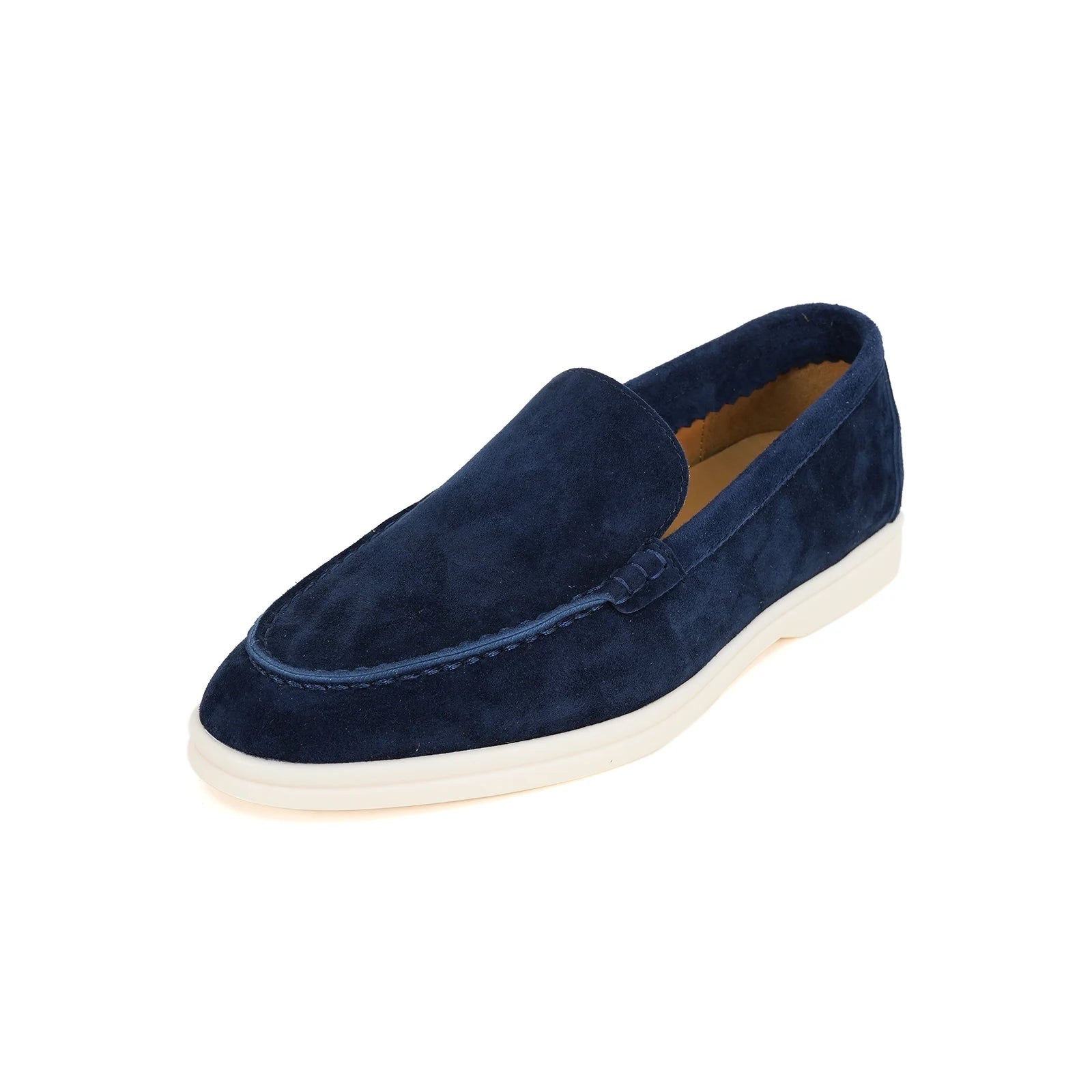 Spring and Autumn Hot Women's Le Fu Shoes Classic Round Head Shallow Mouth Genuine Leather Women's Shoes Retro Daily Shoes