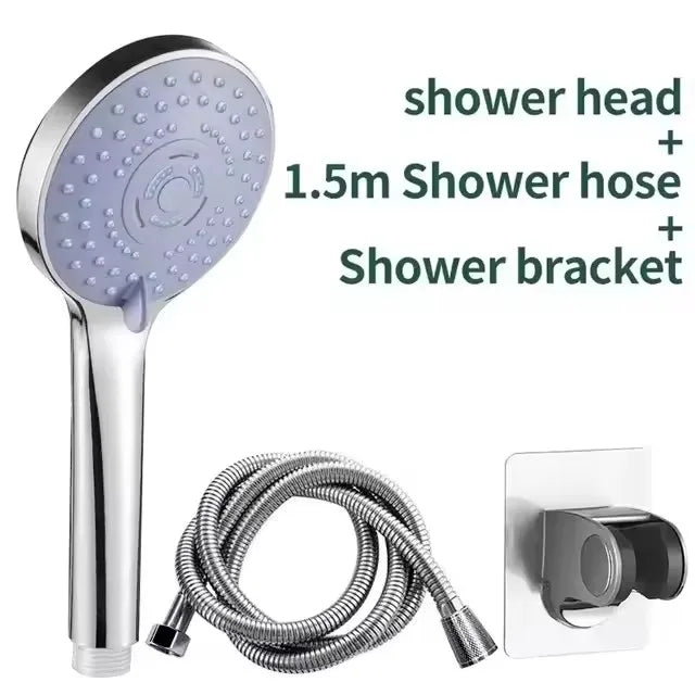 Nouvelle Salle de Bain Douche Pressurisée Accessoires Ensemble Pommeau de Douche Grand Débit d'Eau 5 Modèles Adaptabilité Universelle Économie d'Eau