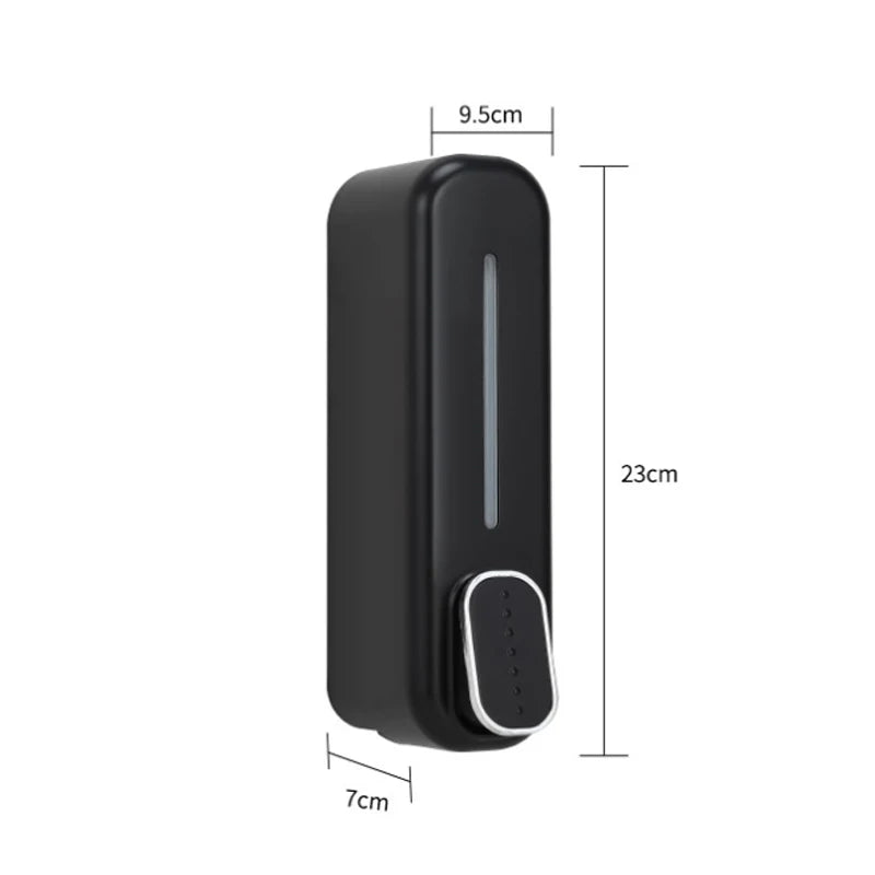 1-2pcs Hotel Manual Soap Dispenser Wall Mounted Shampoo And Shower Gel Box Bathroom Soap Bottle Portable Press Dispense Liquid