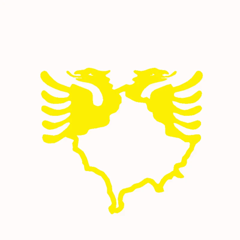 Kosovo Map Albania Double-Headed Eagle Vinyl Sticker Car Window Decor Laptop Decals for Apple MacBook Pro / Air Decoration