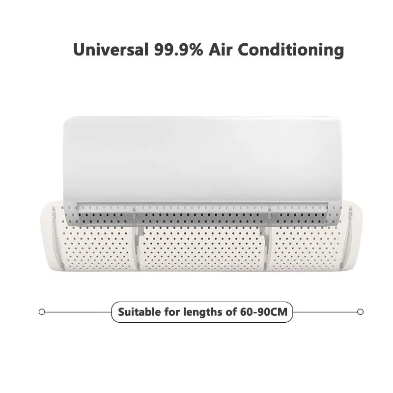 Adjustable Air Conditioning Cover, Wind Deflector Windshield, Air Conditioner Tools Air Baffle Shield Home Office Accessories