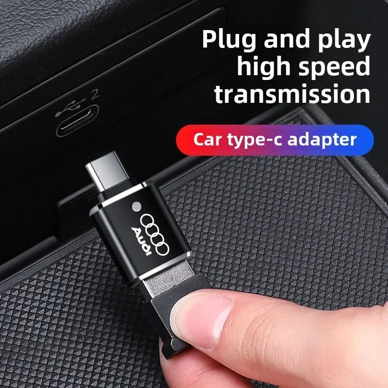 1/2 pièces pour Audi A1 A3 A4 A5 A6 S3 S7 S8 R8 Q2 Q3 Q5 Q7 Q8 SQ5 dédié voiture convertisseur Type-C adaptateur de charge USB