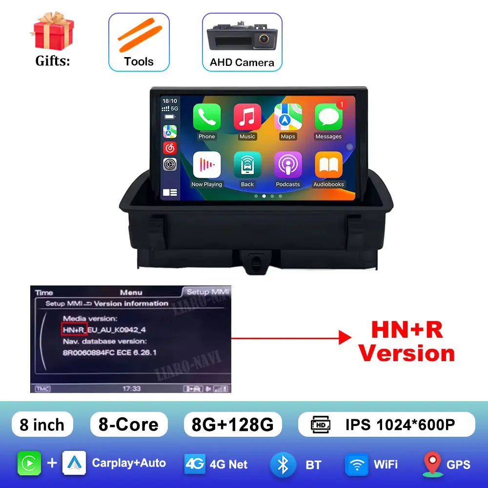 Audio DSP Stereo GPS Navi 8 inch Android 15 System for Audi Q3 2011 2012 - 2018 Carplay Car Radio Multimedia Player BT HD Screen