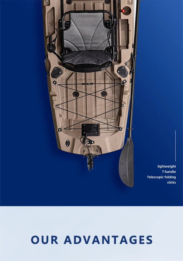 Modular Kayak LLDPE Fishing Boat Motorized Canoe Seat Paddle Rotomolded Portable Take Apart Raft Angling Drift Engine Water Gear