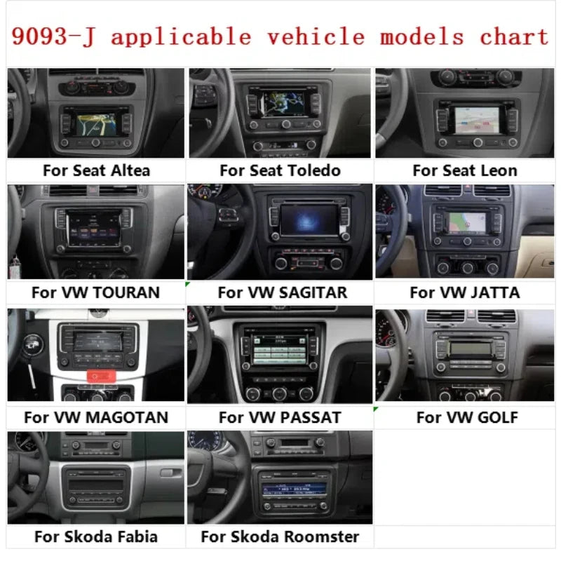 GEARELEC 9 "Car Radio For VW Golf Passat B6 B7 Skodas sat Octavia Polo Tiguan 2 Din wireless Android 13 CarPlay Android RDS Auto DSP BT 4G GPS Car Multimedia Player For Volkswagen
