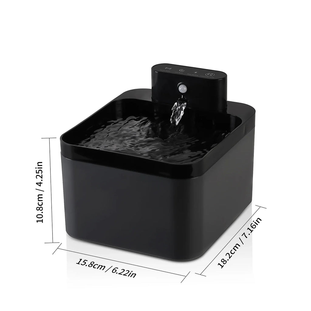 2.2L Wireless Cat Water Fountain Battery & Sensor 2 in 1 Drinking Fountain For Cats Dog Drinker Pet Water Dispenser Accessories