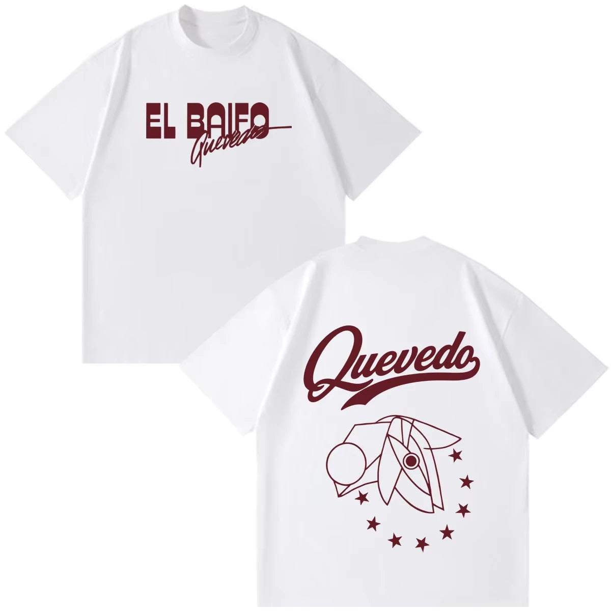 QUEVEDO EL BAIFO Album 2026 Tour Merch T-shirt Hommes Femmes Mode T-shirt Été Manches Courtes Coton Décontracté Vintage T-shirts Haut