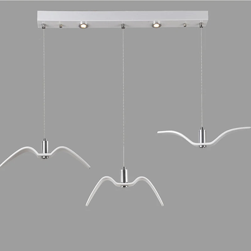 Lampe à suspension Brokis Night Birds Silhouette Sky Freedom Bird Seagull en résine