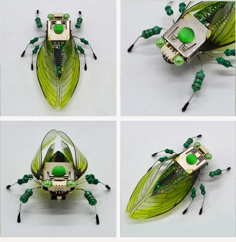 STEAM DIY Robotic Insects Science Invention Electronic Animal for School Competition Non-soldered DIY Kit Stem Toys Robot Animal