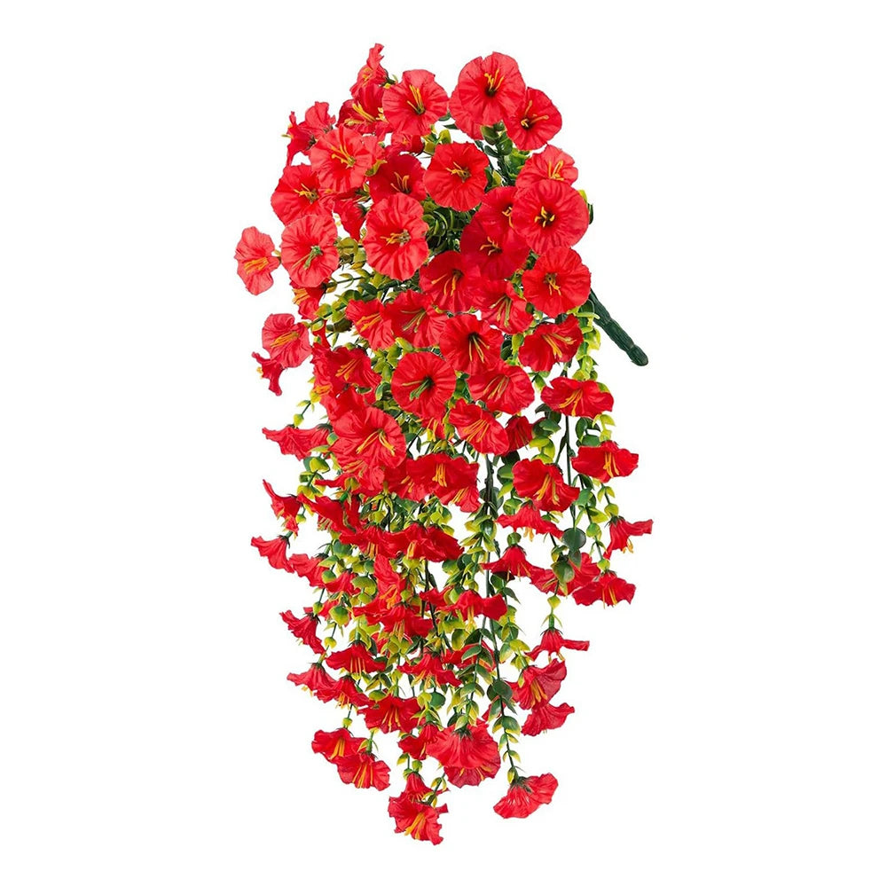 1/2pcs Artificial Morning Glory 75cm Hanging Fake Plant Fake Garland for Home Garden Wedding Outdoor Party Decor DIY Garden Arch
