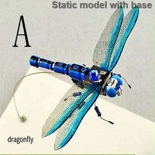 STEAM DIY Robotic Insects Science Invention Electronic Animal for School Competition Non-soldered DIY Kit Stem Toys Robot Animal