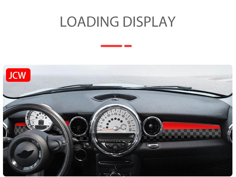Car Dashboard Decal Leather Sticker For Mini Cooper R56 R55 R54 R57 R58 R59 Car Accessories Styling Only Left handdrive