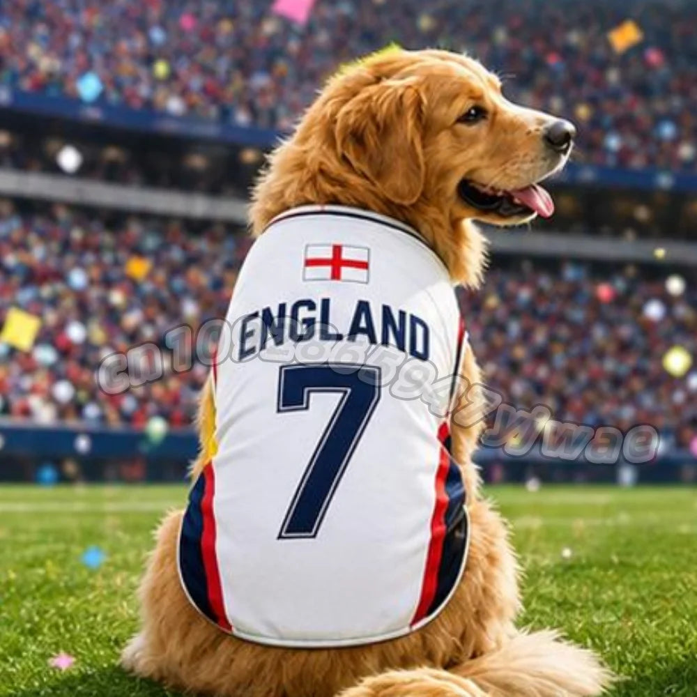 Summer Dog vest Belgium CANADA Germany print Basketball Clothes Puppy T-Shirt Summer Pet Cat Shirts For  soccer fans  Dogs vest
