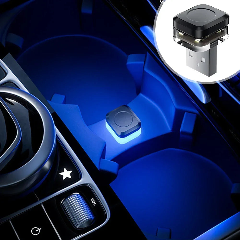 1/2PCS Mini USB Car LED Light Auto LED Interior Lighting DC 5V USB LED Atmosphere Light Laptop Keyboard Light Decoration Night