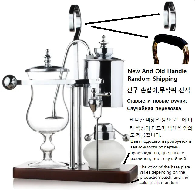 Water Drop Balancing Siphon Coffee Machine Kettle Coffee Maker Syphon Vacumm Coffee Brewer Manual Coffee Brewing Appliance Set