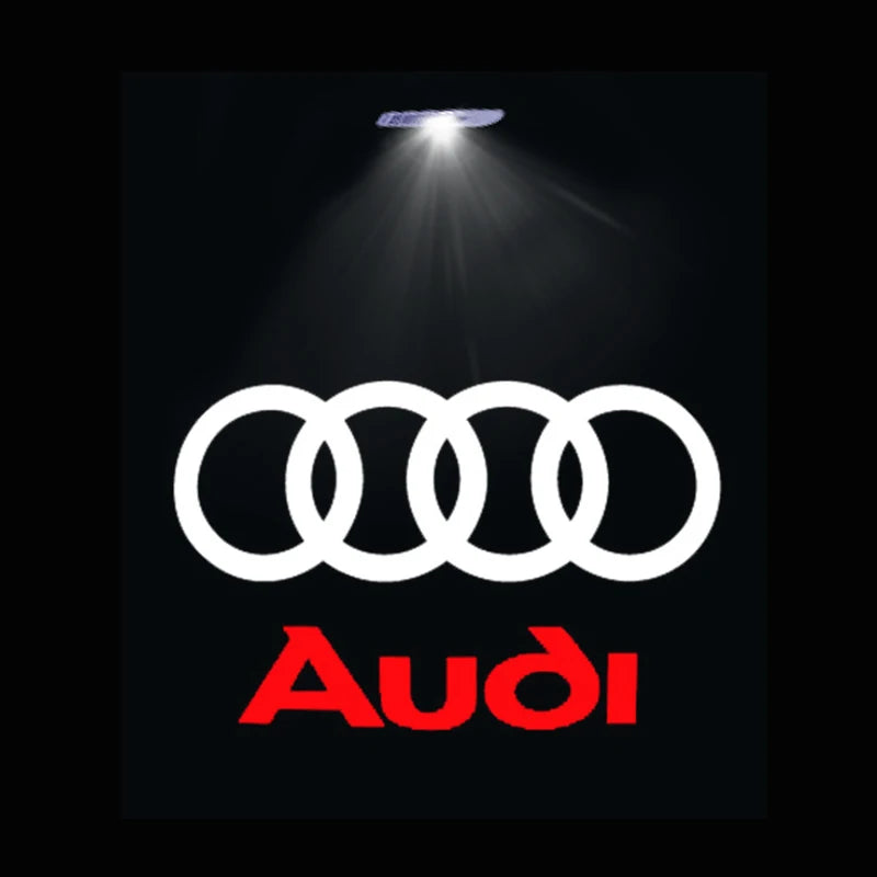 Lumière de bienvenue à LED pour portière de voiture Audi A4 A8 Q3 Q5 Q7 B5 B6 B7 B8 B9 A1 A3 8V 8P 8L A6 C5 C6 C7 style Quattr TYD-Audi 2