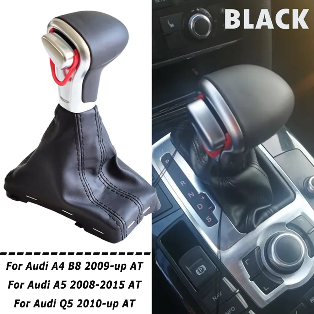 Carbon Fiber/Wood Automatic Gear Shift Knob For Audi A4 B8 2009-up/A5 2008-up/Q5 2009-2015/A6 C6 2006-2011/A6L C7 2012-2018