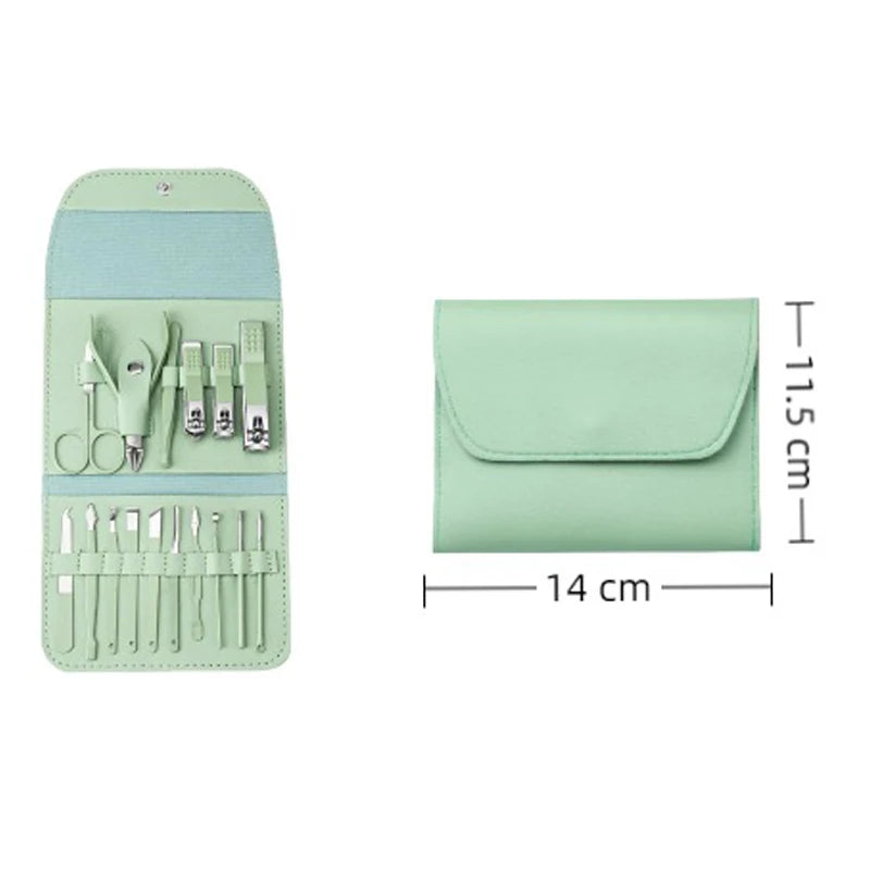 Professional Nail Clipper and Cuticle Nippers Set Portable Home Travel High-grade Manicure Pedicure Sets Beauty Tools Accessorie