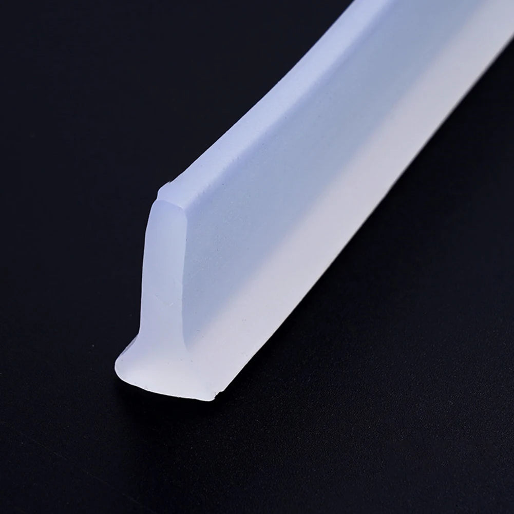 Barrière de douche en silicone en caoutchouc, Bande d'étanchéité de salle de bain étanche, Bande de rétention d'eau pliable, Bande d'étanchéité de bas de porte