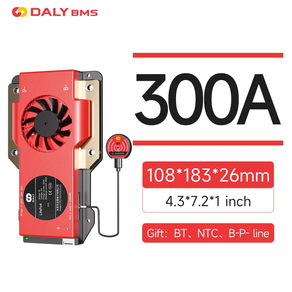 DALY Smart BMS Lifepo4 4S 7S 8S 16S 20S 24S Li-ion 3S 7S 16S 12V 24V 36V 48V 60V 72V 100A 250A CANBUS BMS For lithium batteri