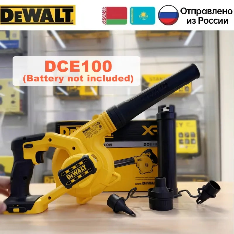 DEWALT DCE100 Cordless Compact Air Blower 20V Dust Vacuum Cleaner 3-Speed Variable Sootblower Cleaning Rechargeable Power Tools