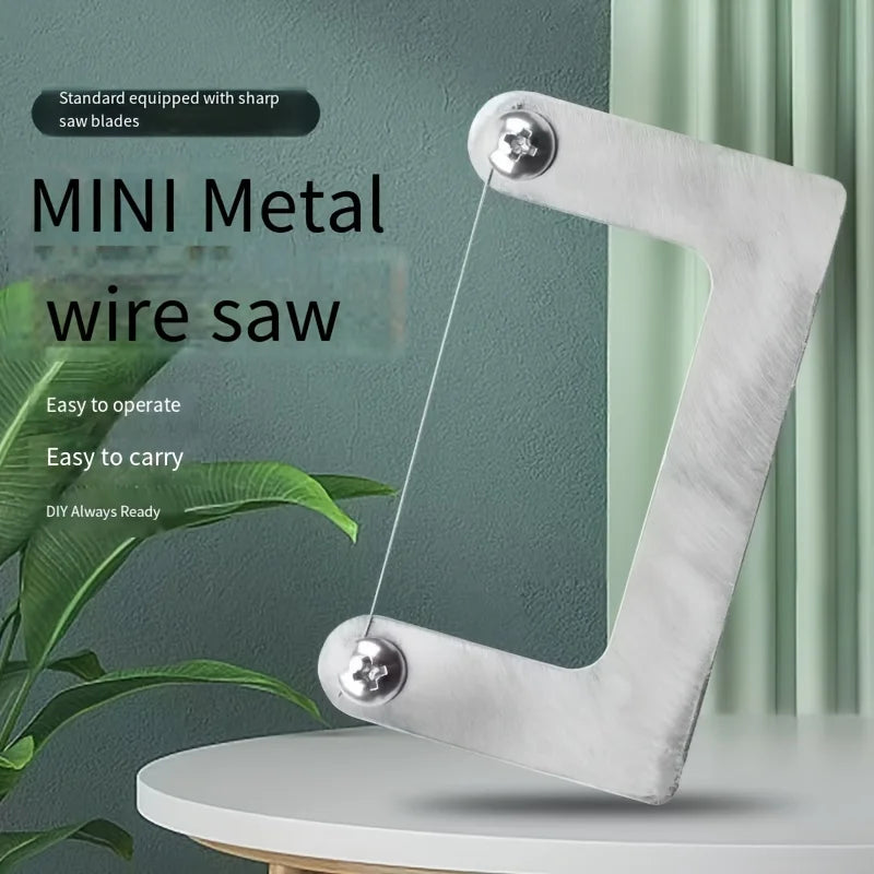 DIY Handcrafted Saw Multi-functional Mini Wire Saw Cutter, Wear-resistant and Rust-proof Woodworking Plastic Model Precision