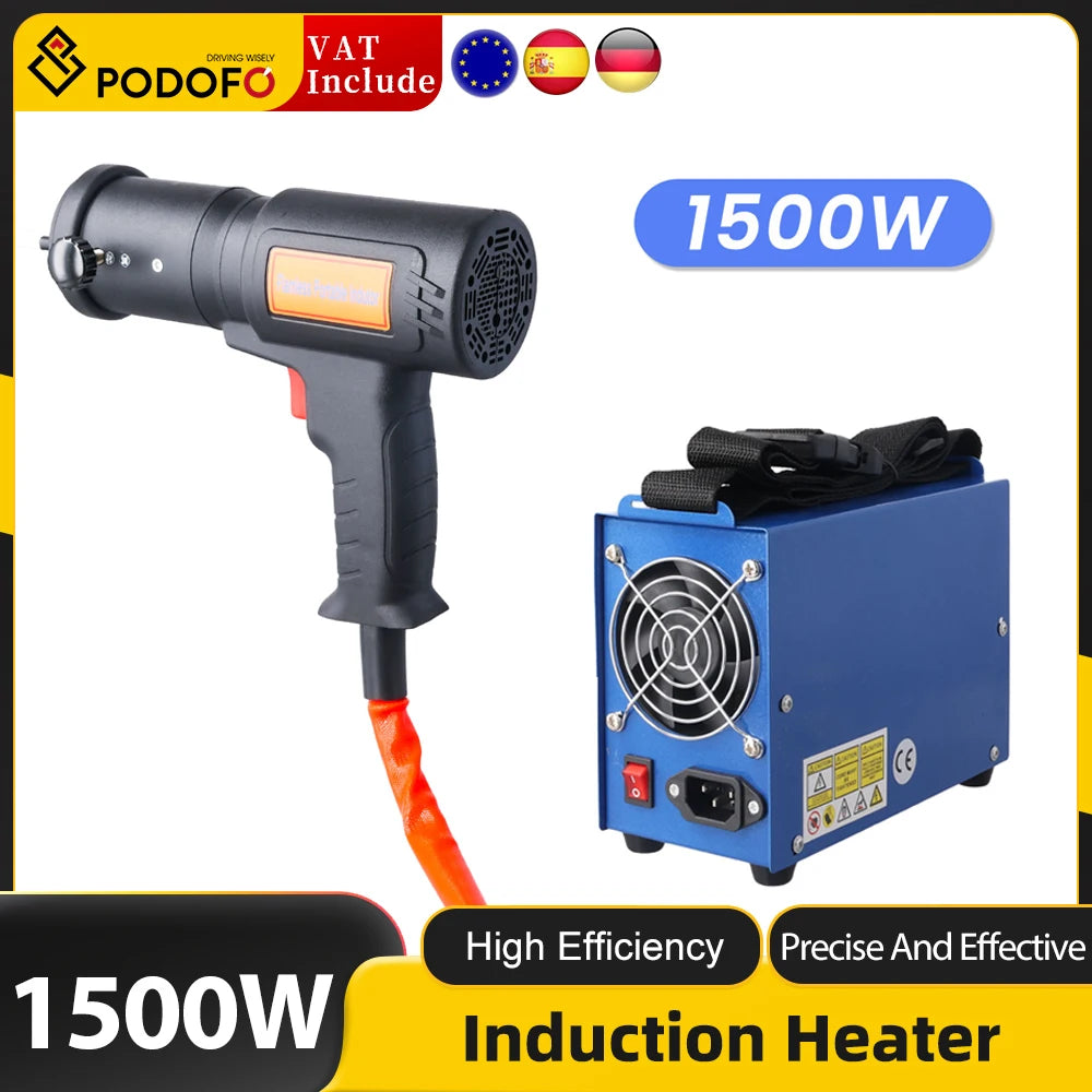 Podofo 1500W Magnetic Induction Heater Kit High Intensity Hand Held Magnetic Heater Bolt Remover Tool