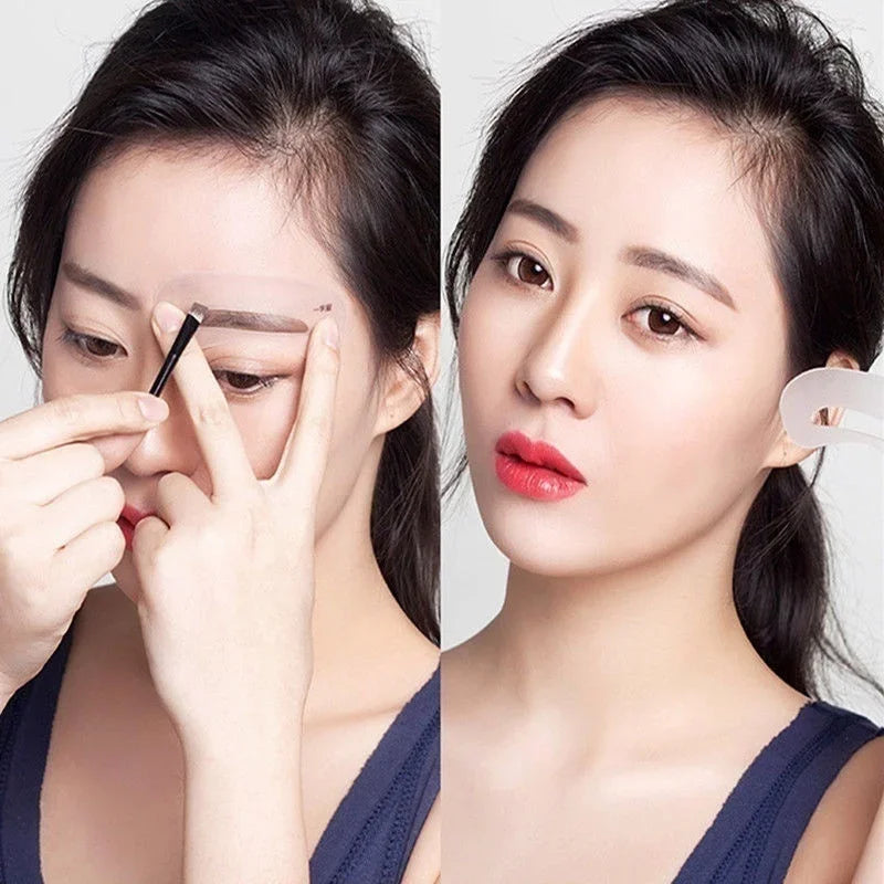 24pcs Women Eye Make Up Stencils Eyebrow Shaping Stencil Grooming Kit Shaper Template DIY MakeUp Beauty Accessories