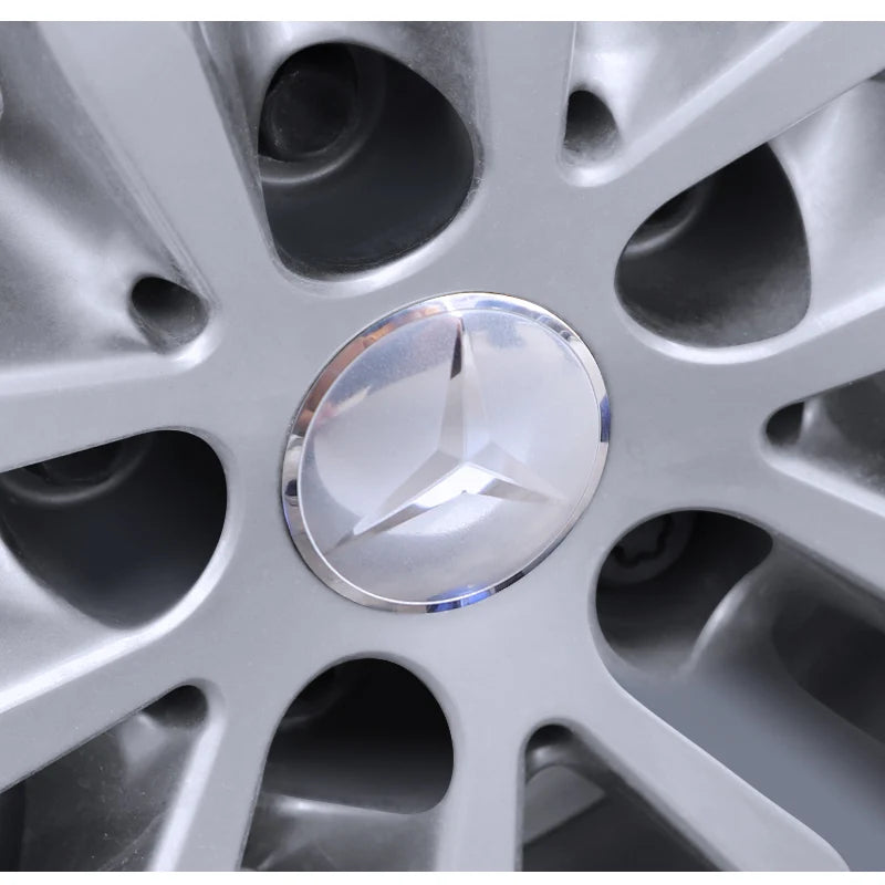 1Set Car Wheel Stickers 56mm Auto Center Hub Cap Decal For Mercedes Benz AMG Smart W205 C300 W203 W206 W108 W124 W126 W140 W168