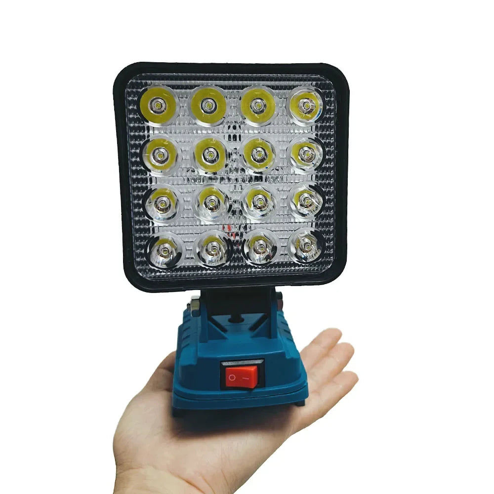 LED Work Light 3/4/8Inch For Makita 14.4V 18V Li-ion Battery Lamp With USB Outdoor Flashlight Lantern Camping Emergency Light