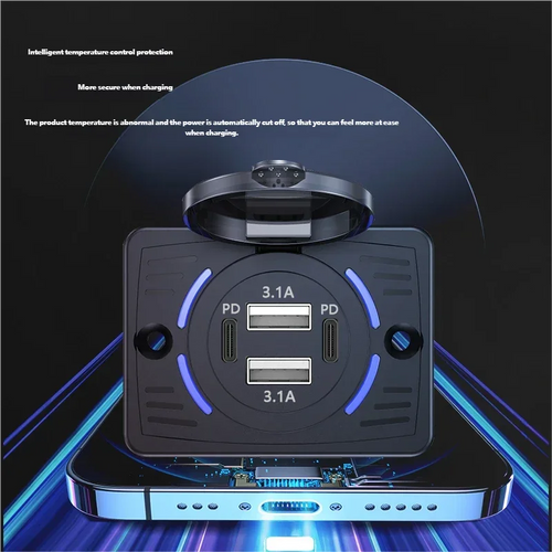 12V-24V Dual USB Quick Charger