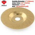4" inch 100mm Diamond Coated TITANIUM Grinding Disc Wheel Convex Threading Angle Grinder Arbor Hole 16 mm 5/8" for Glass Stone