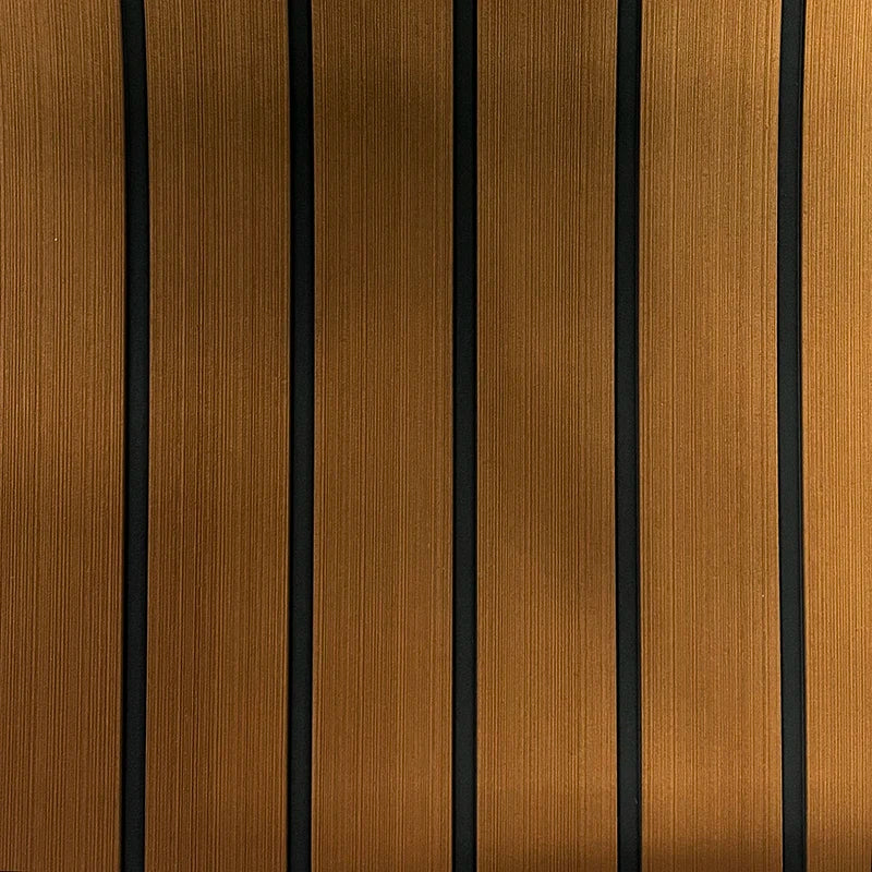240*45cm Boat Flooring EVA Foam Decking Sheet Faux Teak Marine Mat Non-Slip Self-Adhesive Carpet for Motorboat RV Pontoon Jon