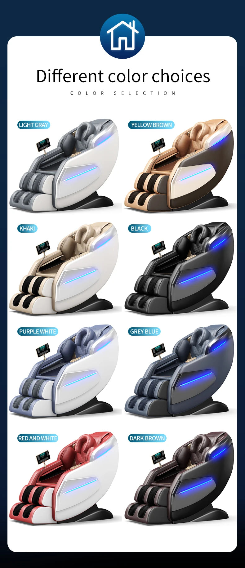 2026 Wholesale Price 8D Massage Chair Electric Smart Luxury Full Body Multifunctional Leisure Sofa Chair
