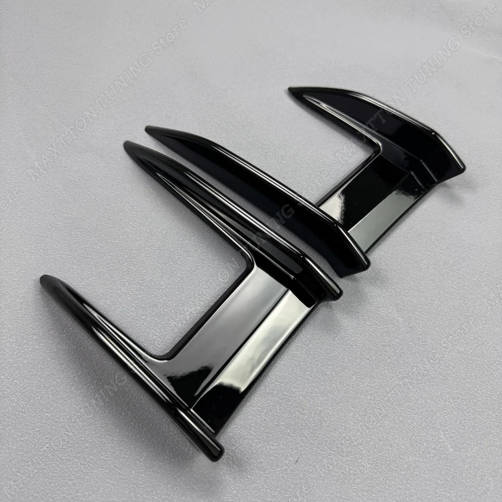 M Performance Style For Bmw 1 Series F40 120i 120d 128ti M135i 2019-2023 Front Bumper Side Splitter Air Vent Trim Spoiler Black