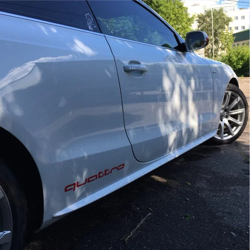 2pcs Car Body Reflective Stickers Decorative Stickers For Audi Quattro A1 A3 A4 A5 A6 A7 A8 Q2 Q3 Q5 Q7 S2 S3 S4 TT