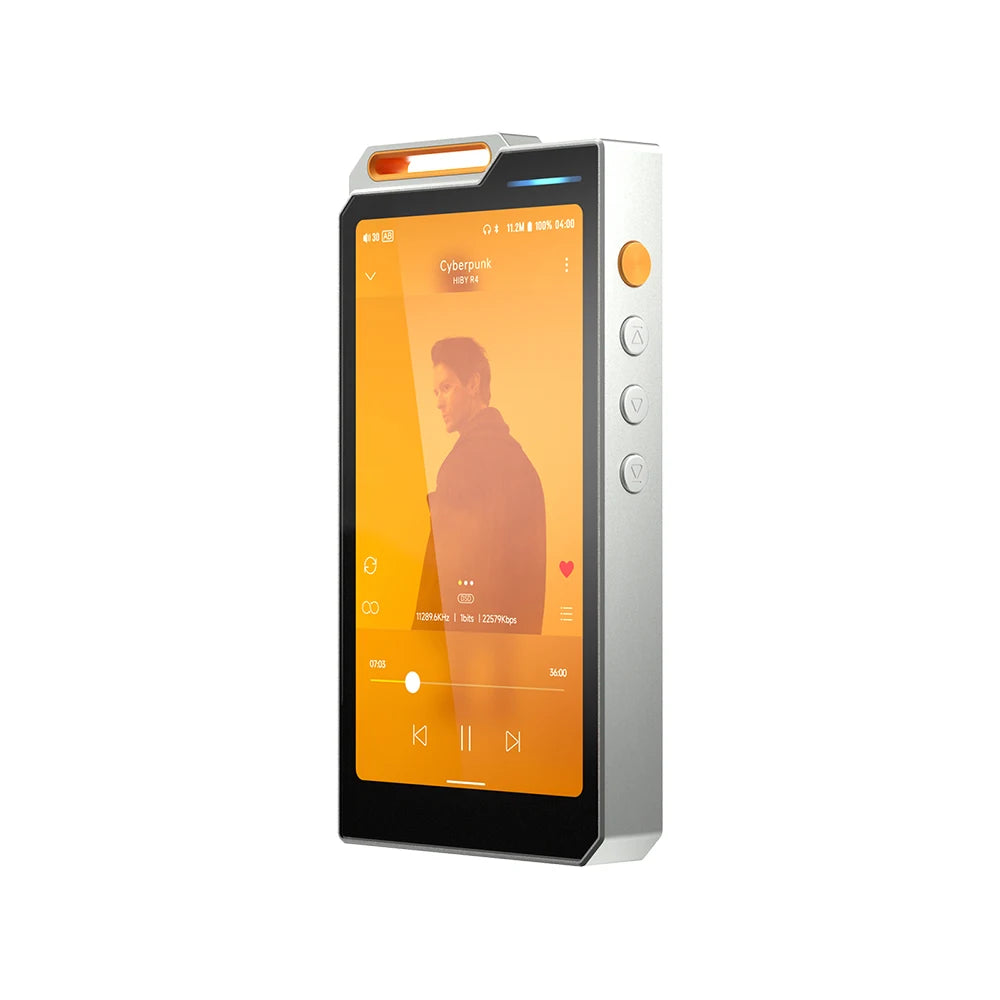 HiBy R4 ES9018Q2M*4 Lecteur de musique HiFi Android12 MP3 Audio Bluetooth WiFi DSD256 MQA 16x USB DAC Ampli casque 11h 4.7'' OPA1652
