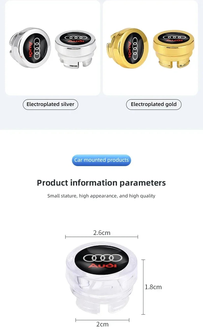For Audi A1 A2 A3 A4 A5 A6 A7 A8 Q1 Q2 Q3 Q4 Q5 Q6 Q7 Q8 TT RS6 S5 B9 C6 B6 Car Cigarette Lighter Cover DustProof Decoration Cap