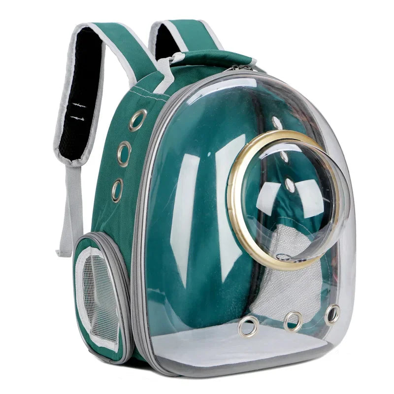 Large Capacity Oxford Pet Carrier Backpack for Medium-Sized Dogs Luxury Classic Design Zipper Closure Breathable Solid Pattern
