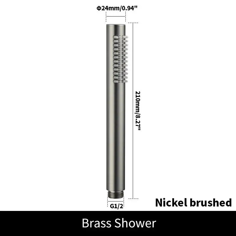 Brass Handheld Shower Head Brushed Golden Hand Held Shower Sprayer Nickel Bath Sprinkler Matte Black Rose Gold Handshower Chrome