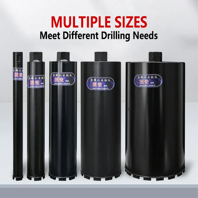 LAANCI laser weld Diamond Core Drill Bit for Reinforced Concrete – Diameter 25-254mm,400mm Total Length M22 Threaded Connection