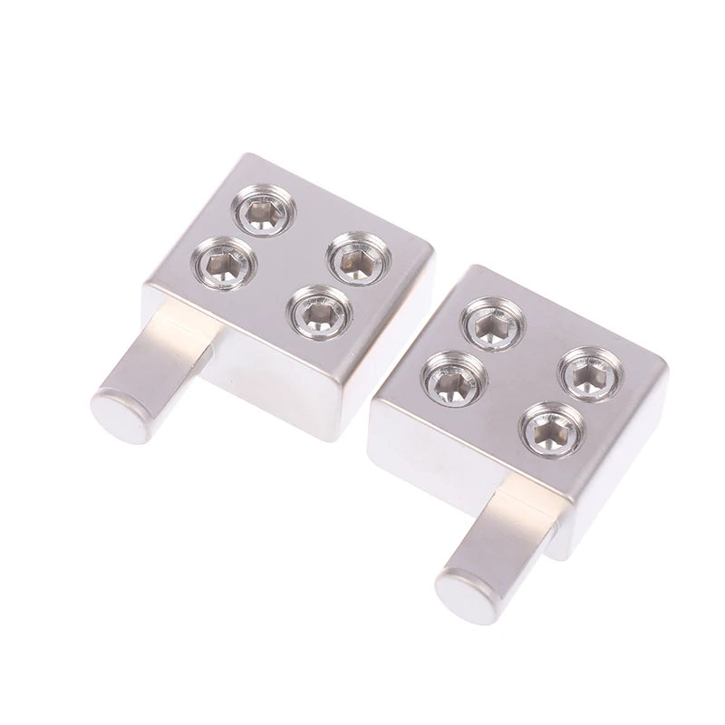 2 pièces séparateur audio de voiture fil d'alimentation terminal amplificateur audio double calibre 1/0 vers réducteurs d'entrée d'ampli calibre 1/0 décharge