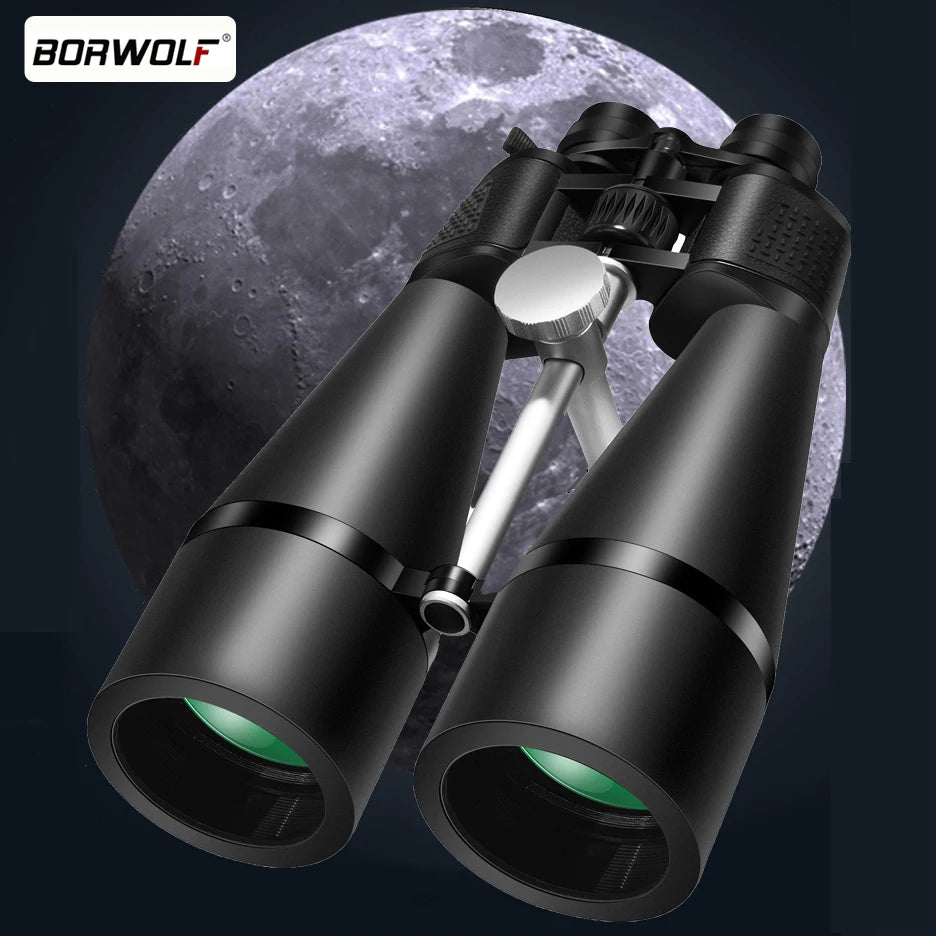 BORWOLF Binoculars 25-75X80 HD  Military  Telescope for Bird watching Hiking Hunting Sport Watching The Moon
