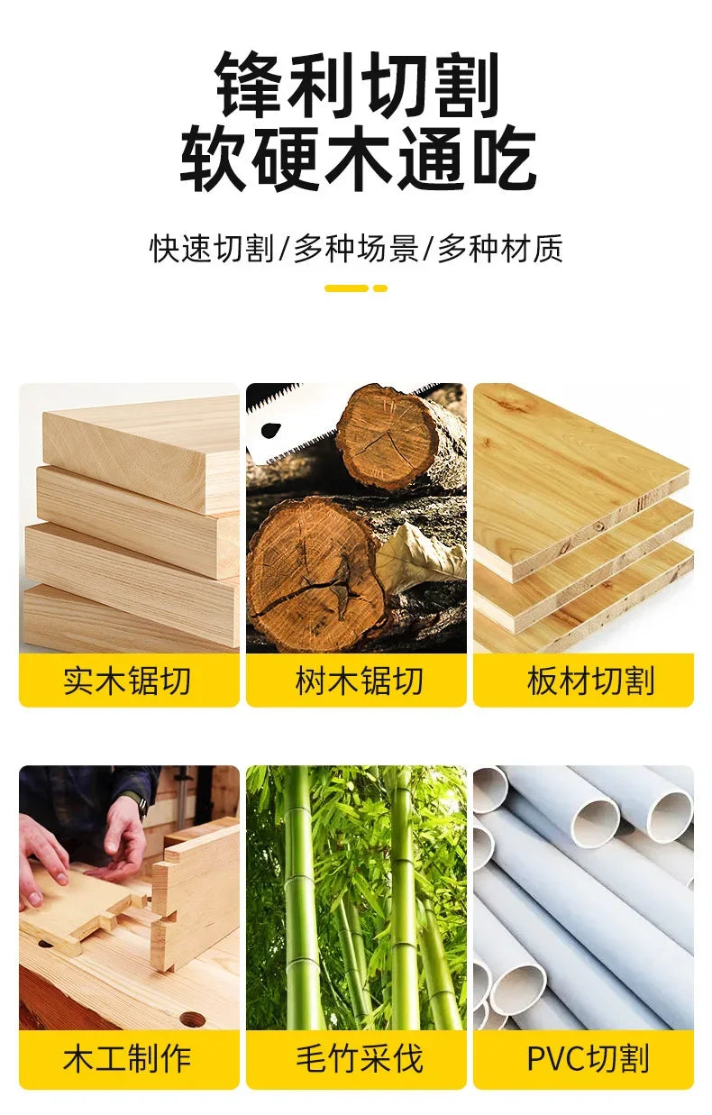 SK5 steel double-sided hand saw Ultra-sharp garden fruit tree pruning hand saw portable mini woodworking dedicated one-handed