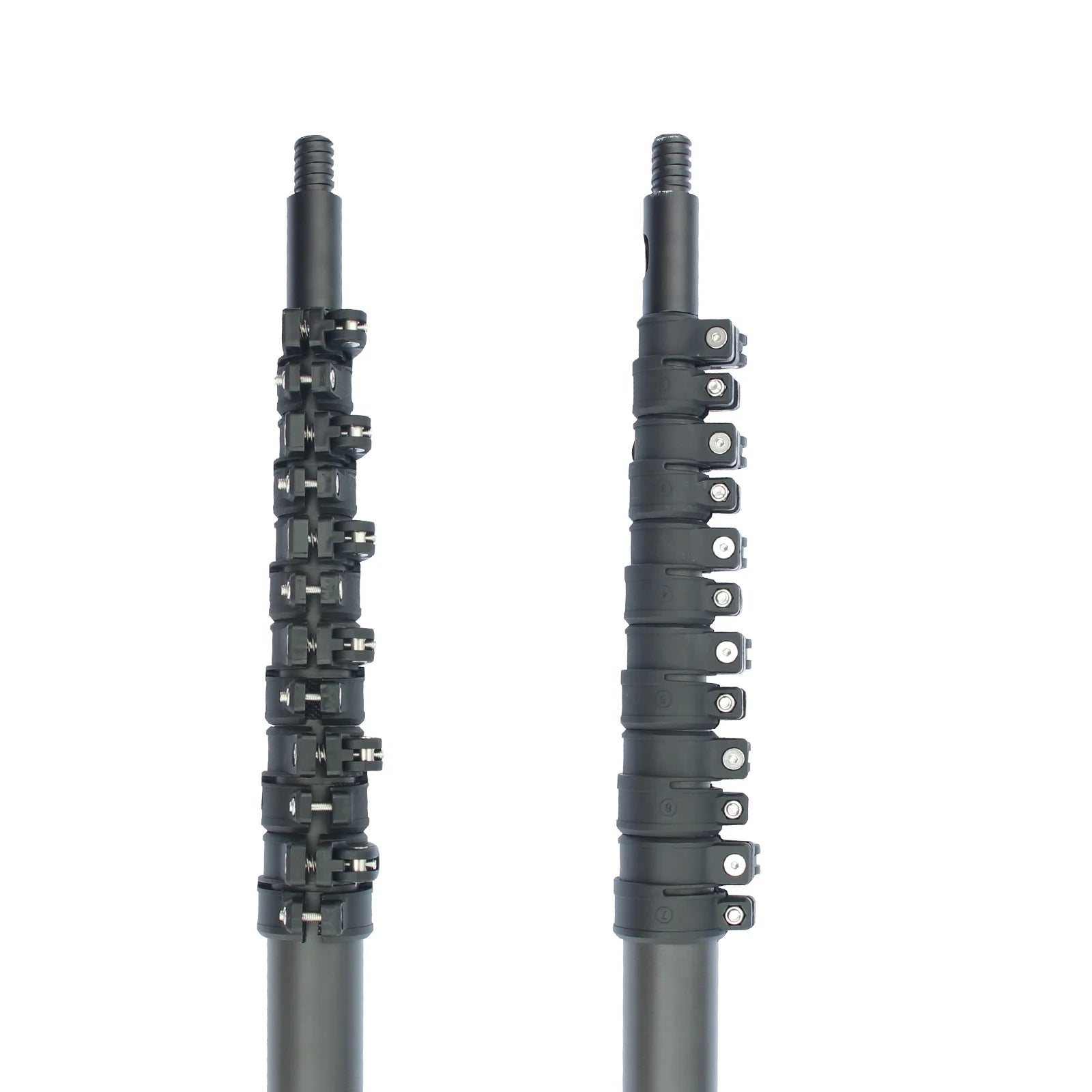 30/36/42ft carbon fiber telescopic pole for window cleaning high reach Long extendable support handle 10/12m